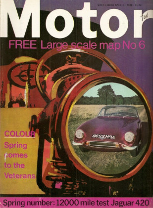 MOTOR 1968 APR 06 - JAGUAR 420 TEST REPORT, STOCK CAR, FORMULA II